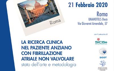 La ricerca clinica nel paziente anziano con fibrillazione atriale non valvolare – Stato dell’arte e metodologia