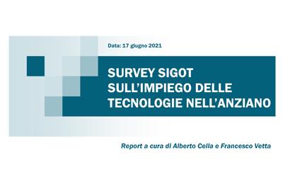 Survey SIGOT sull’impiego delle tecnologie nell’anziano